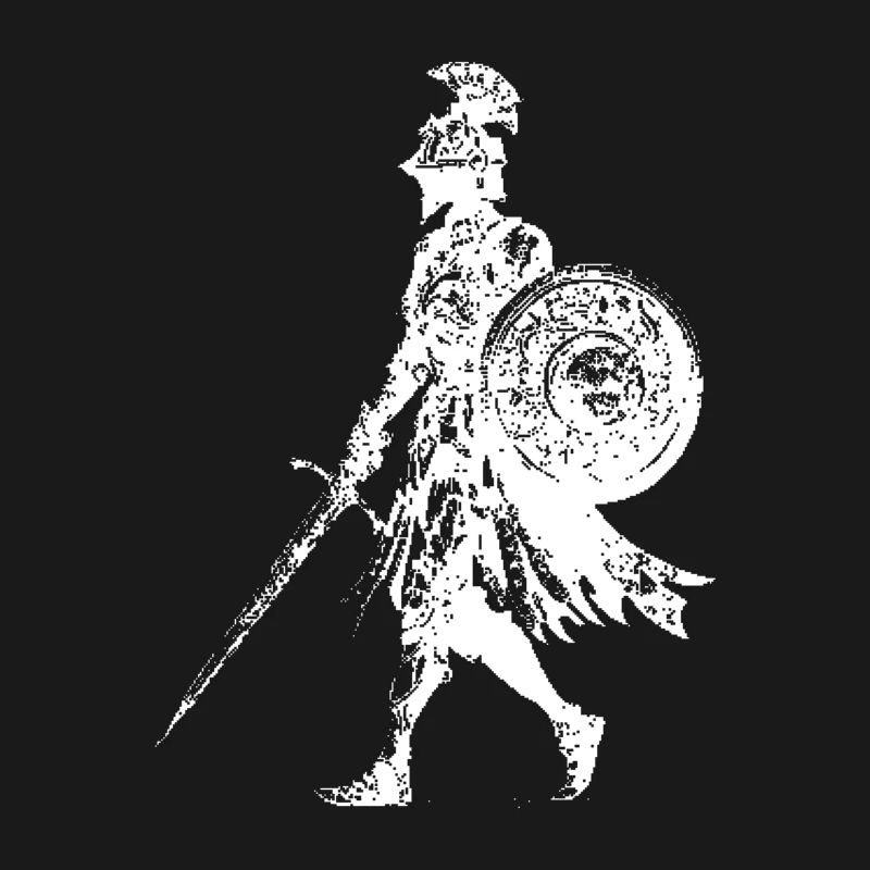 Épée Bouclier Silhouette de Chevalier
