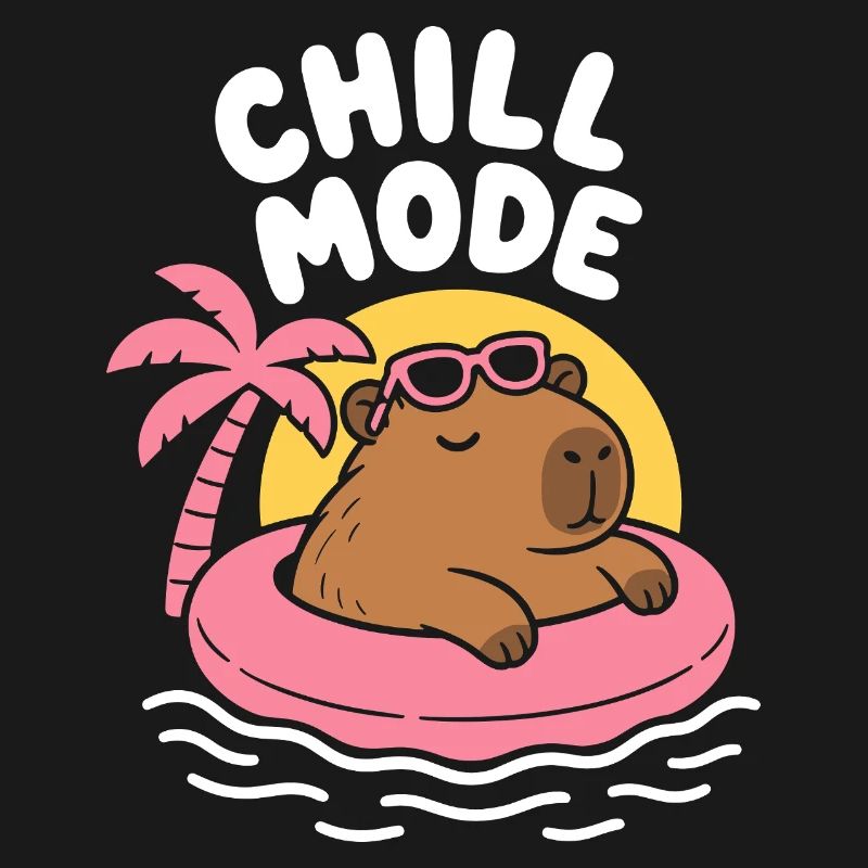 Chill Mode Floating Capybara