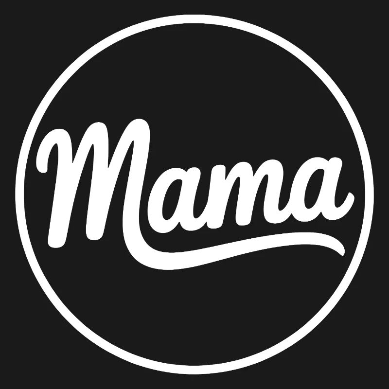 Mama Script Circle Logo T-Shirt