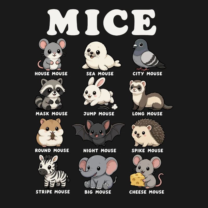 Mice Funny Animal Classification Chart Humor