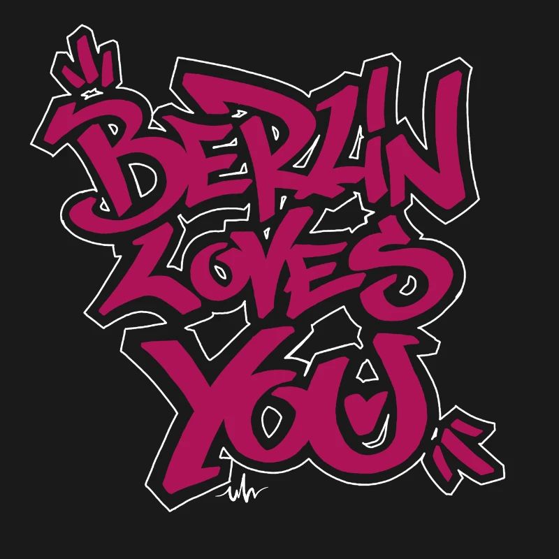 Berlin t’aime dans le style graffiti