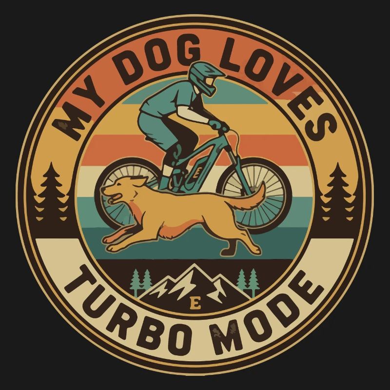 Mon chien adore le mode turbo E-VTT rétro