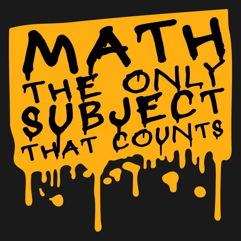 Math The Only Subject That Counts Nerd Mathe Logo