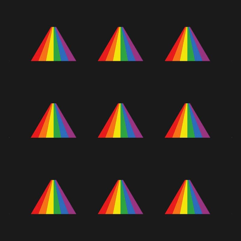 Rainbow Pyramid Pattern