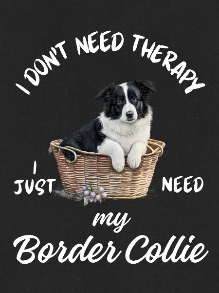 Border Collie Wicker-Korb