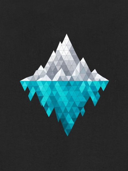 Eisiger Geometrie-Diamant