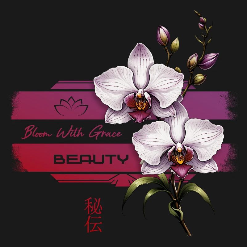 Orchidée fleurir avec grâce