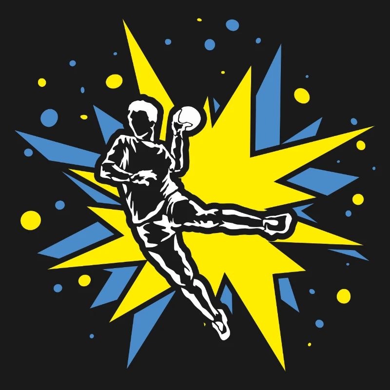 Conception du handball dans les explosions comiques