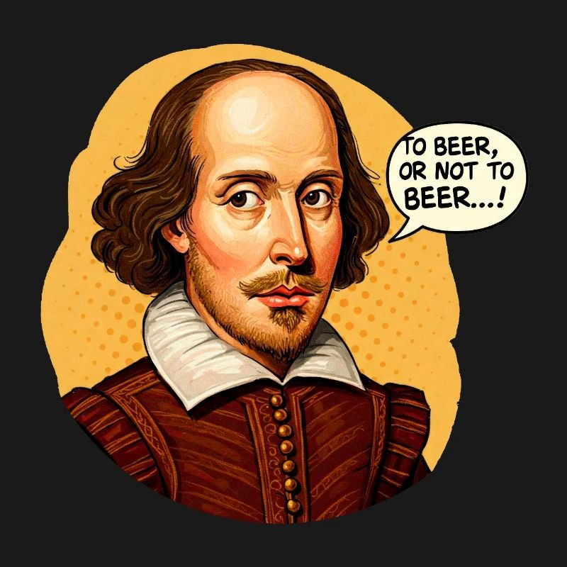 Shakespeare "Zu Bier oder nicht zu Bier" Lustig beleuchtet