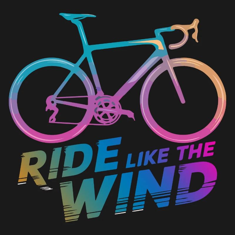 Gradient Bicycle Ride Graphic