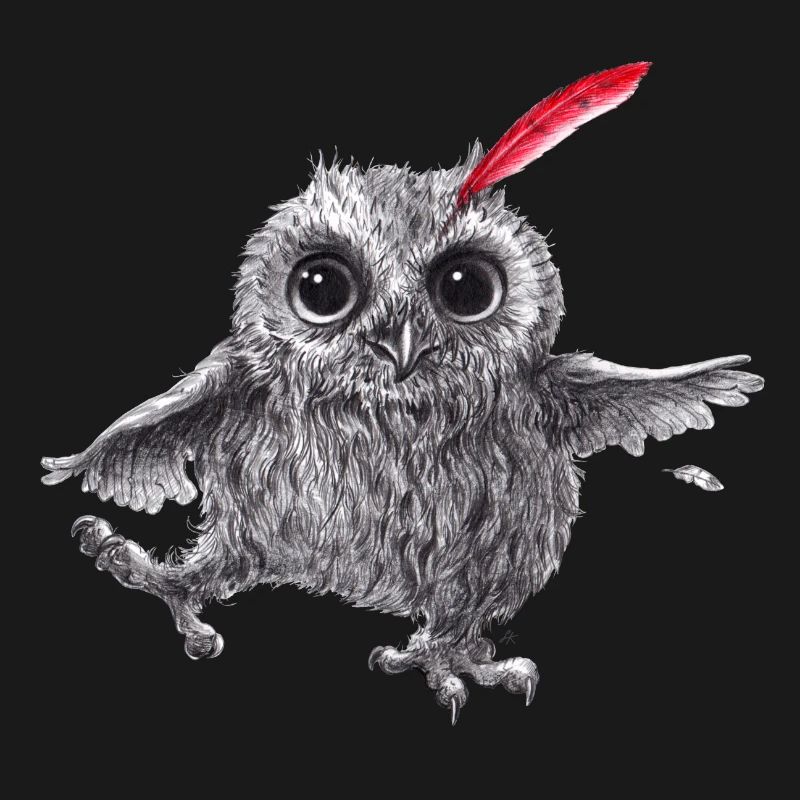 Chief Red - Glückliche Eule