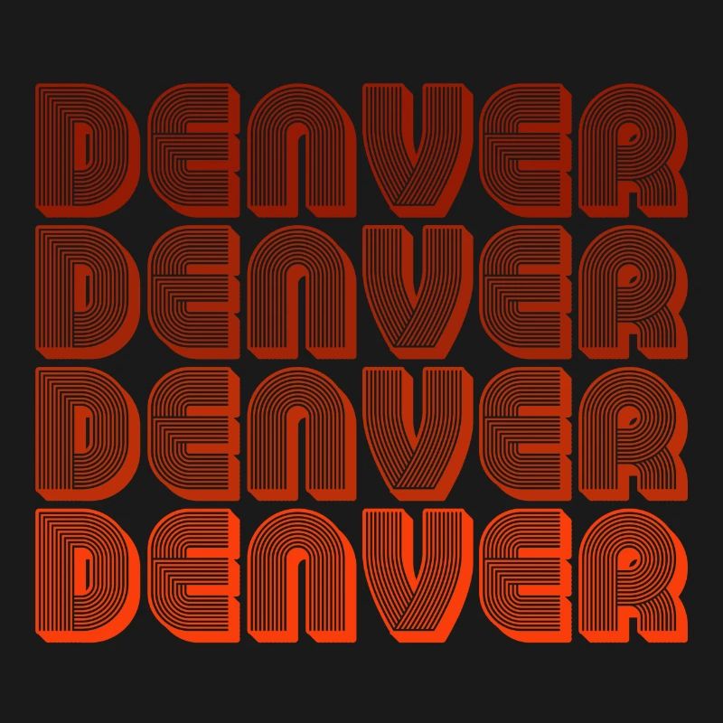 Denver Retro Blockschrift