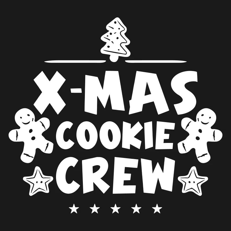 Équipe de cuisson des biscuits de Noël