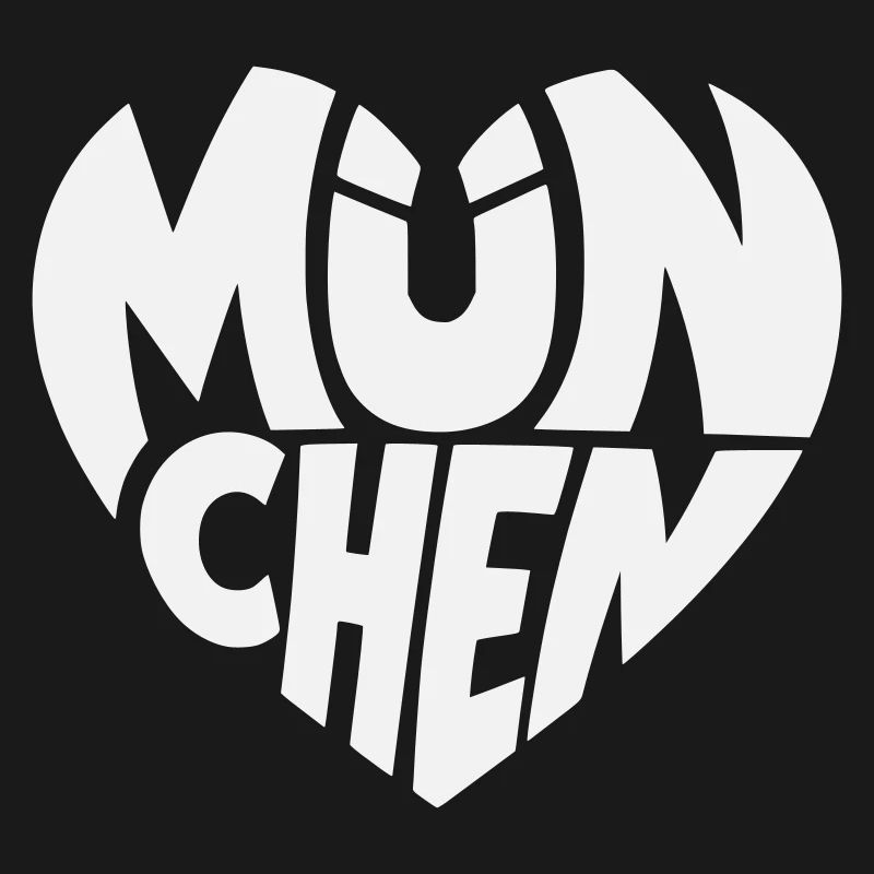 Munich Heart Logo Typography