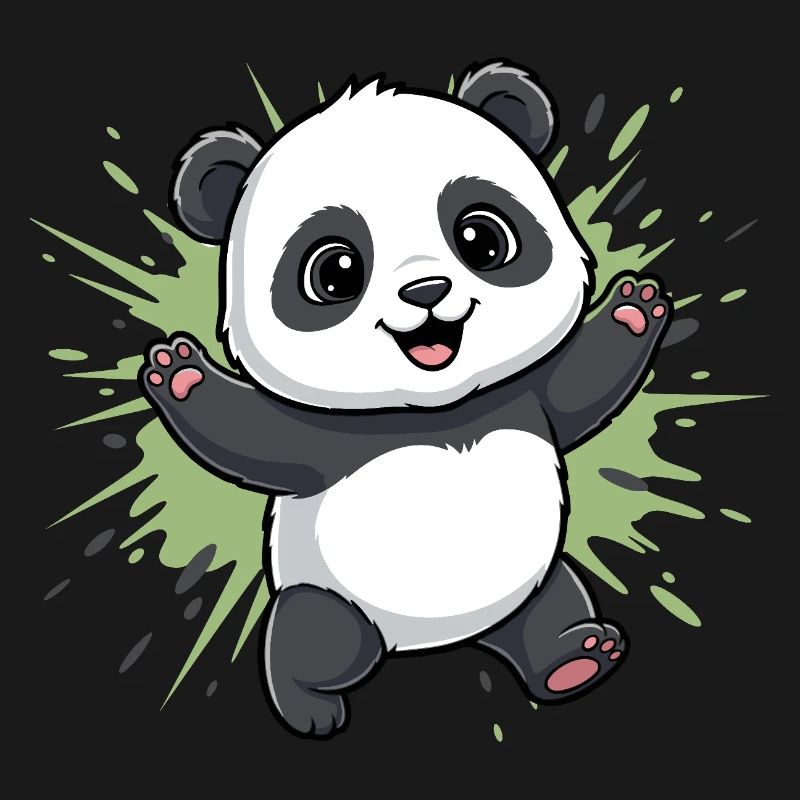 Cuddly Panda Spritz Background