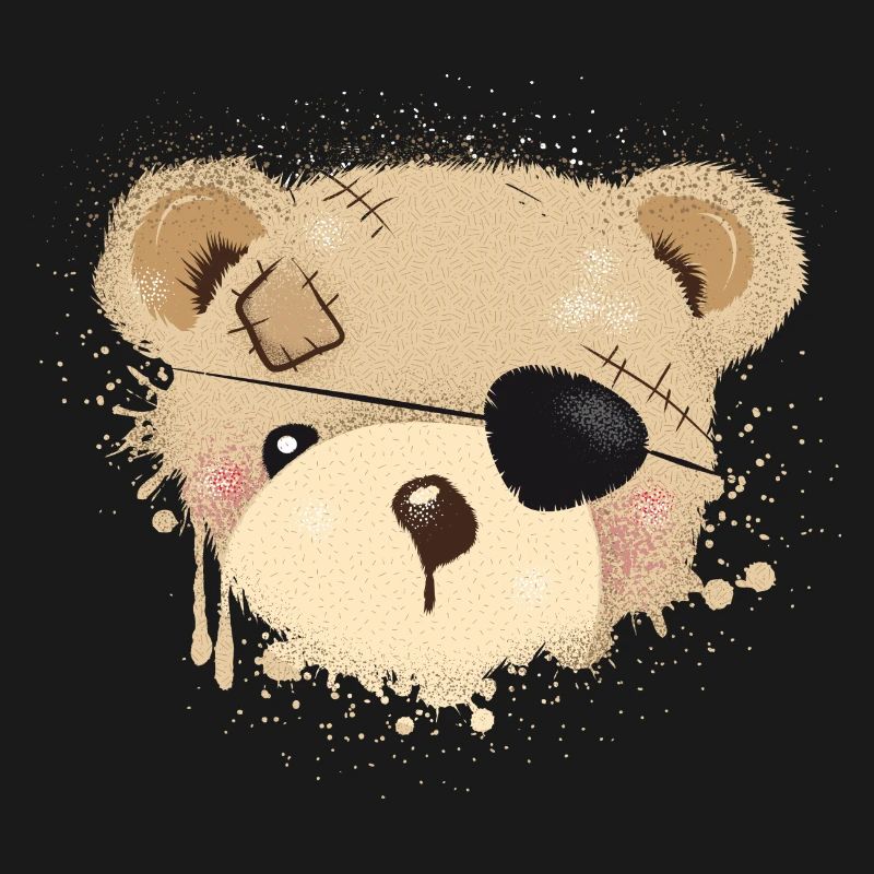 Nounours avec cache-œil