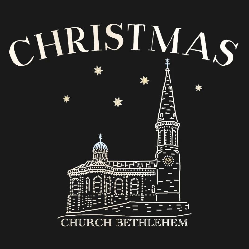 Weihnachtskirche Bethlehem Zeichnung