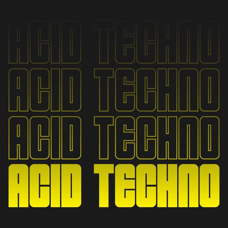 Acid Techno Wiederholung Gradient