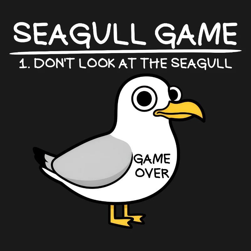 Seagull Game Don't Look at the Seagull Funny