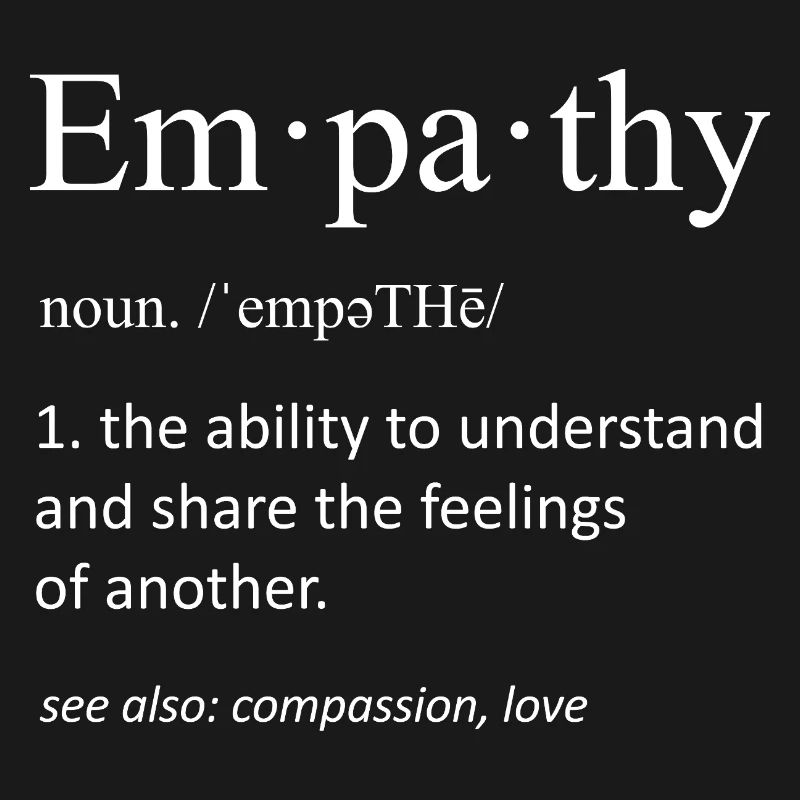 Empathy Dictionary Definition Minimalist Gift