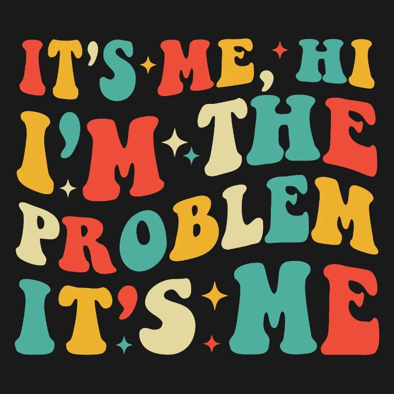 Bright Retro Typografie Geständnis