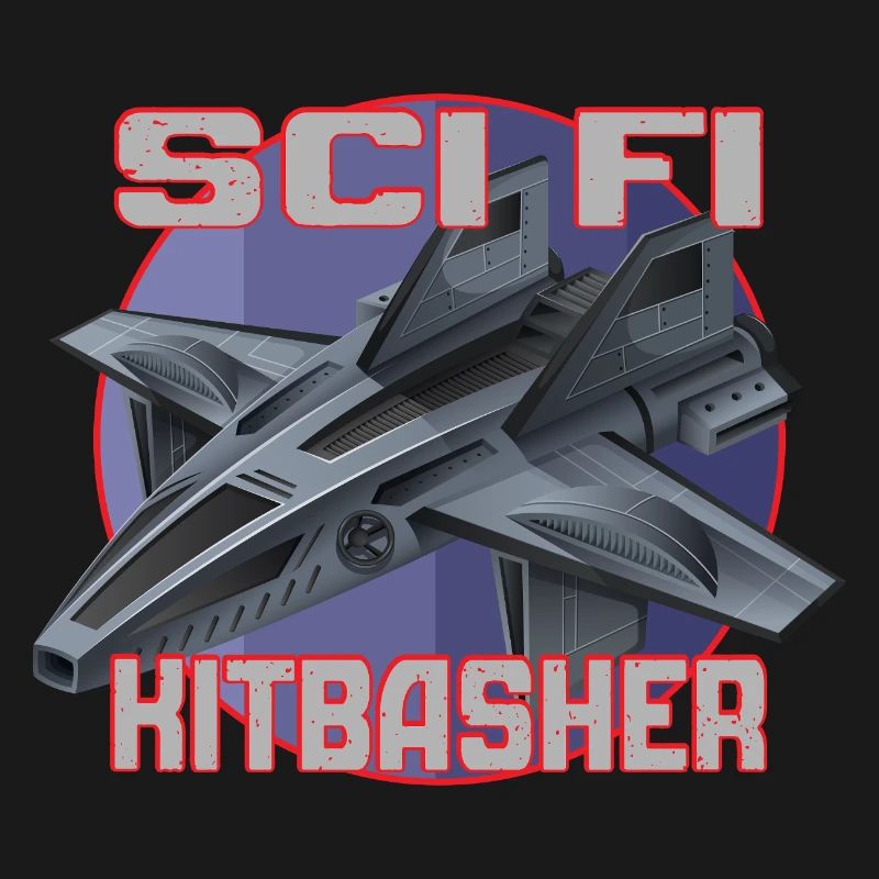 Conception de jet SciFi Kitbasher
