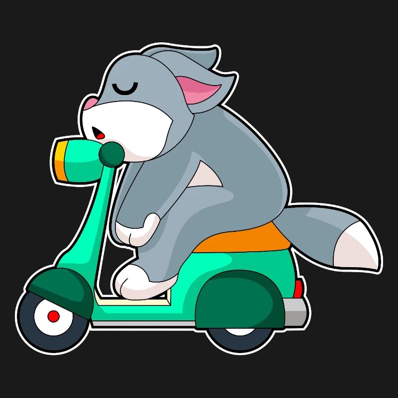 Katze Motorroller