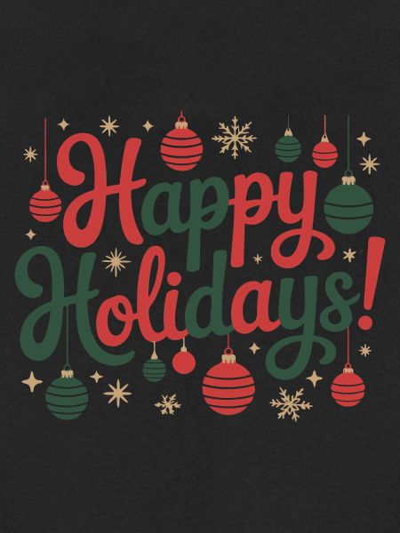 Happy Holidays Ornament-Skript