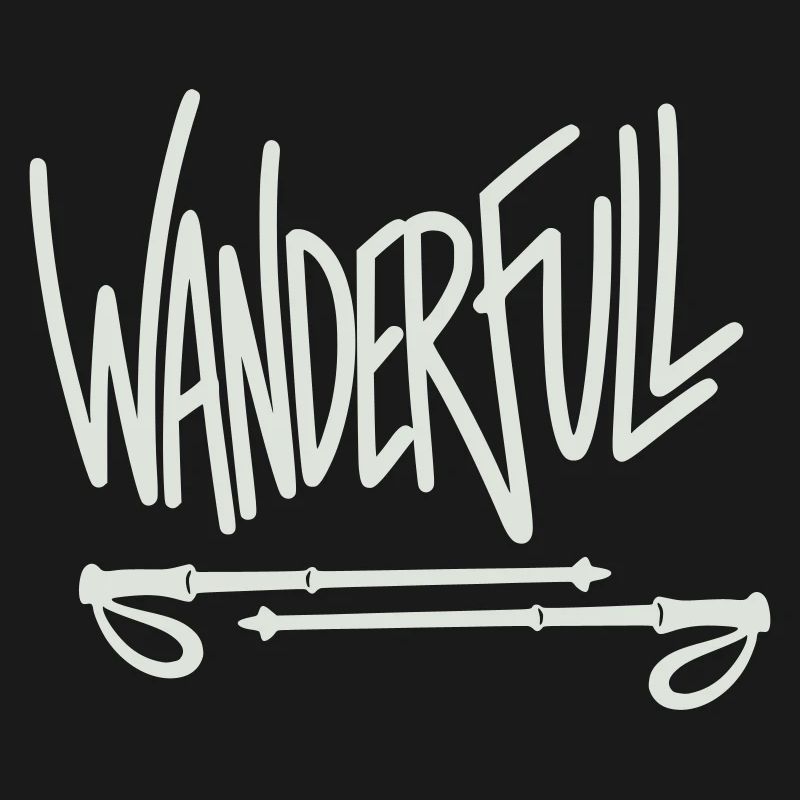 Wanderfull - Jeu de mots avec bâtons de randonnée