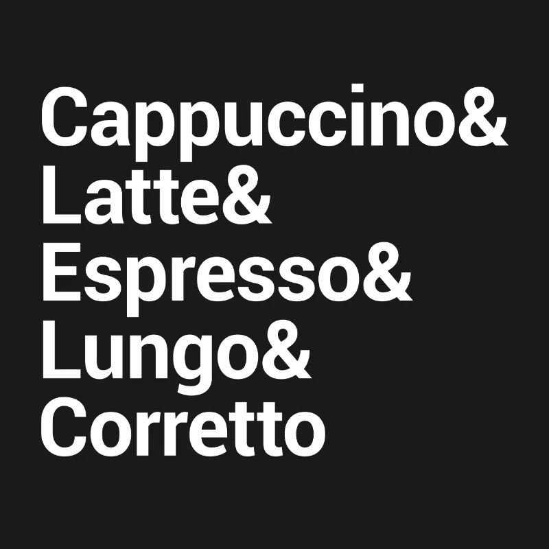 Conception de typographie de style café