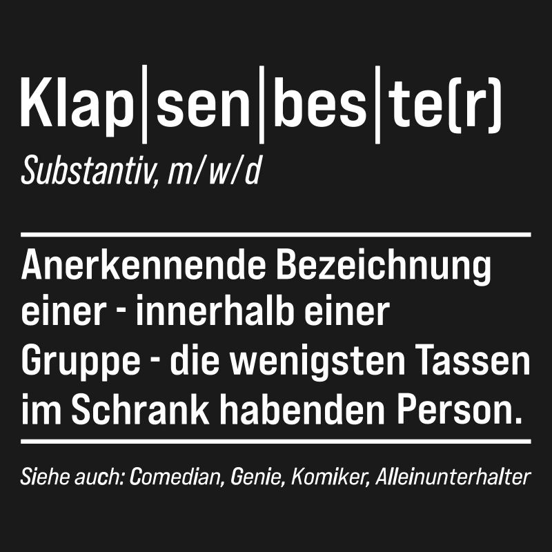 Klapsenbester Definition Fun Sprüche