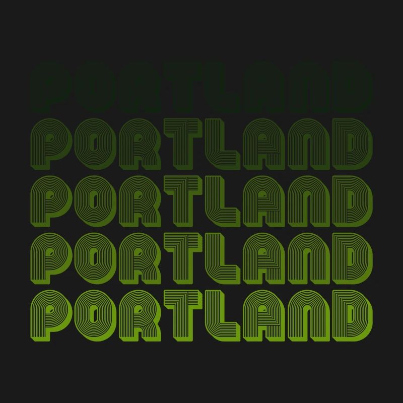 Portland Retro Gradient Pattern