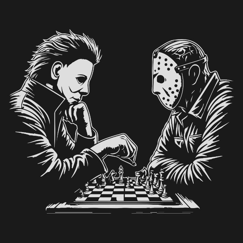 Illustration de match d’échecs étrange