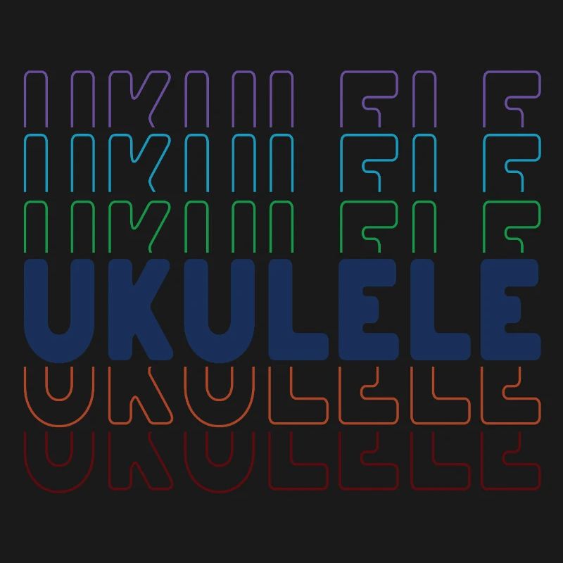 Ukulele typography