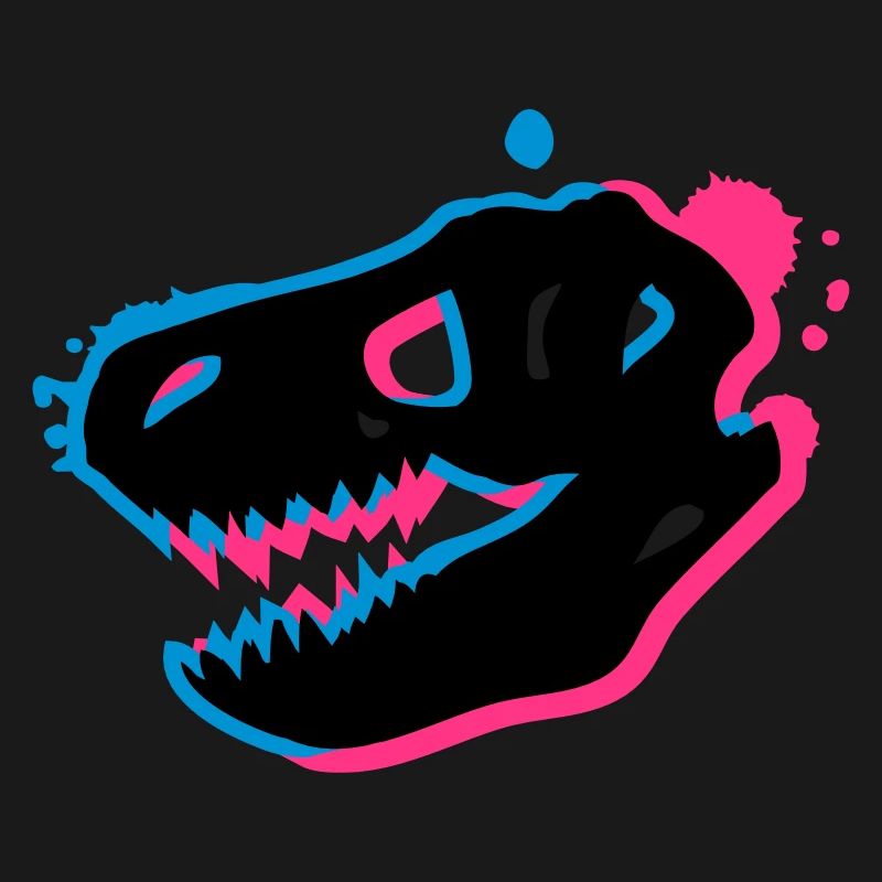 T Rex Schädel 3-D