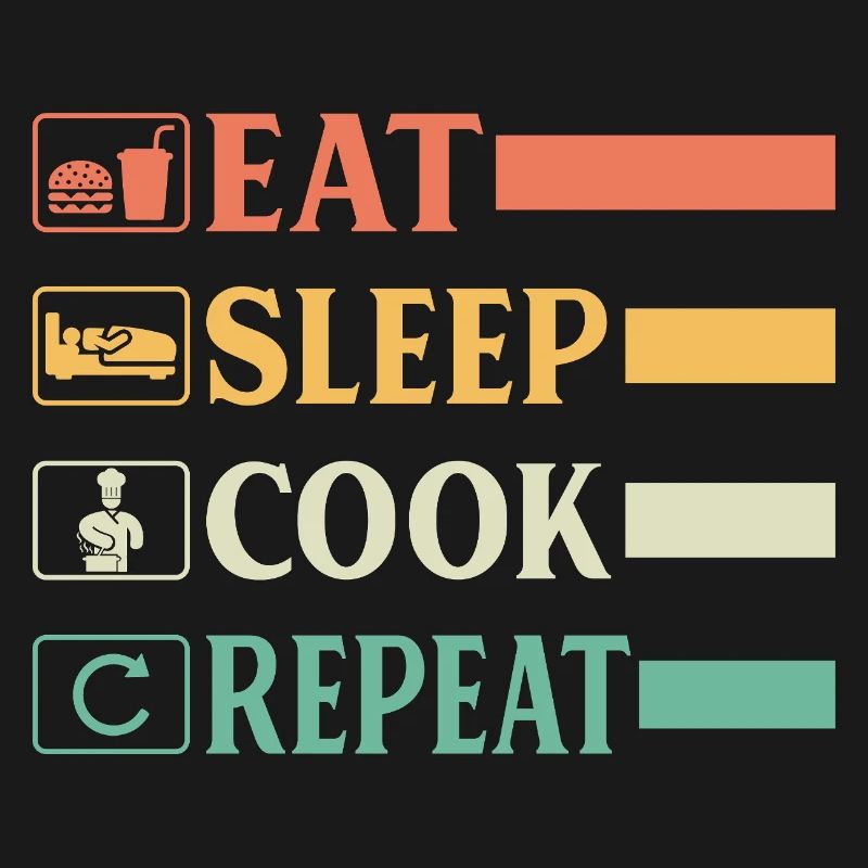 Chef Chef Drôle Chef Boulanger Chef Chef Manger Sommeil Chef Représentant