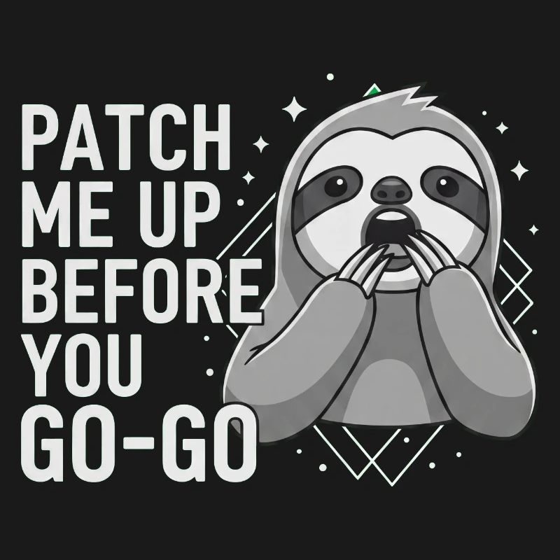 Patch Me Up Cyber Security Sloth