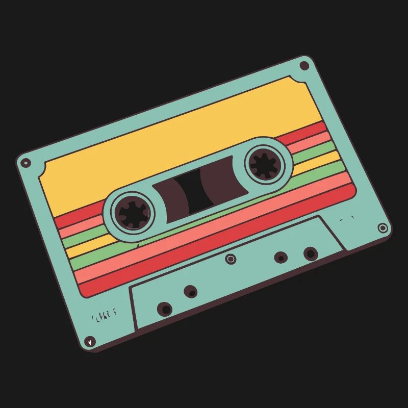 Retro Pastel Cassette