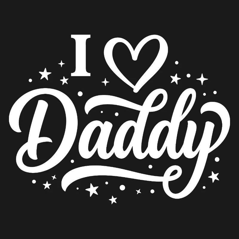 I Love Daddy Script Tee