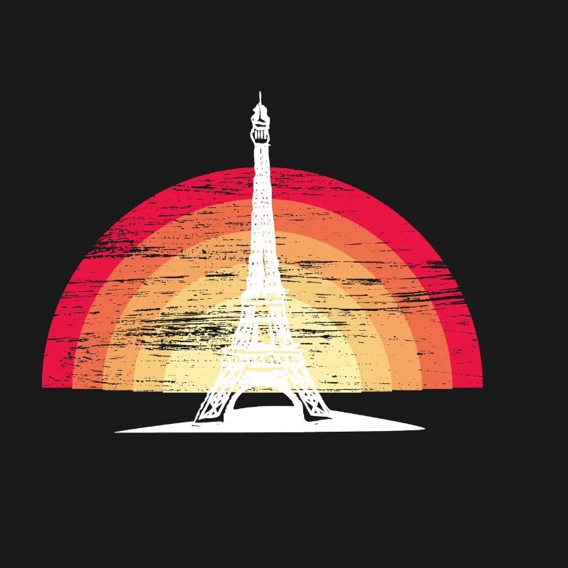 Coucher de soleil à Paris - avec la Tour Eiffel