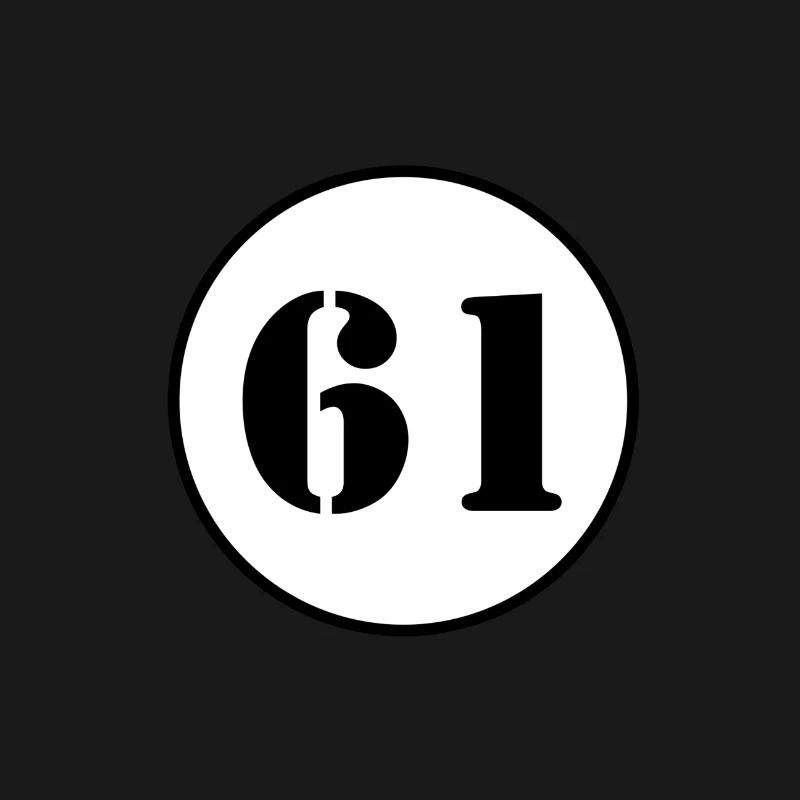 NUMMER 61 Einundsechzig Geburtstag Geschenk