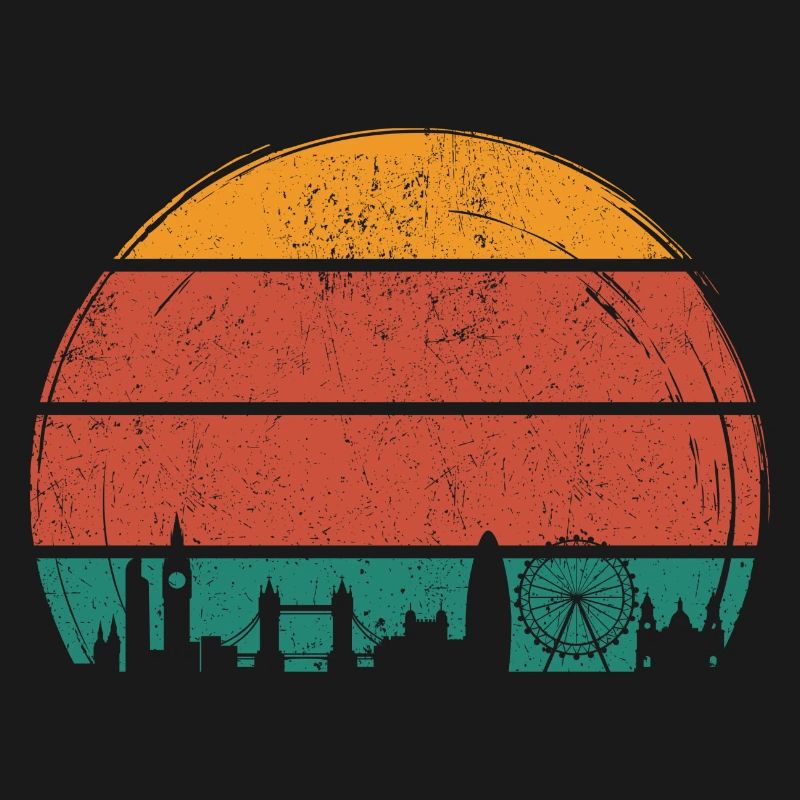 Sunset Skyline Silhouette