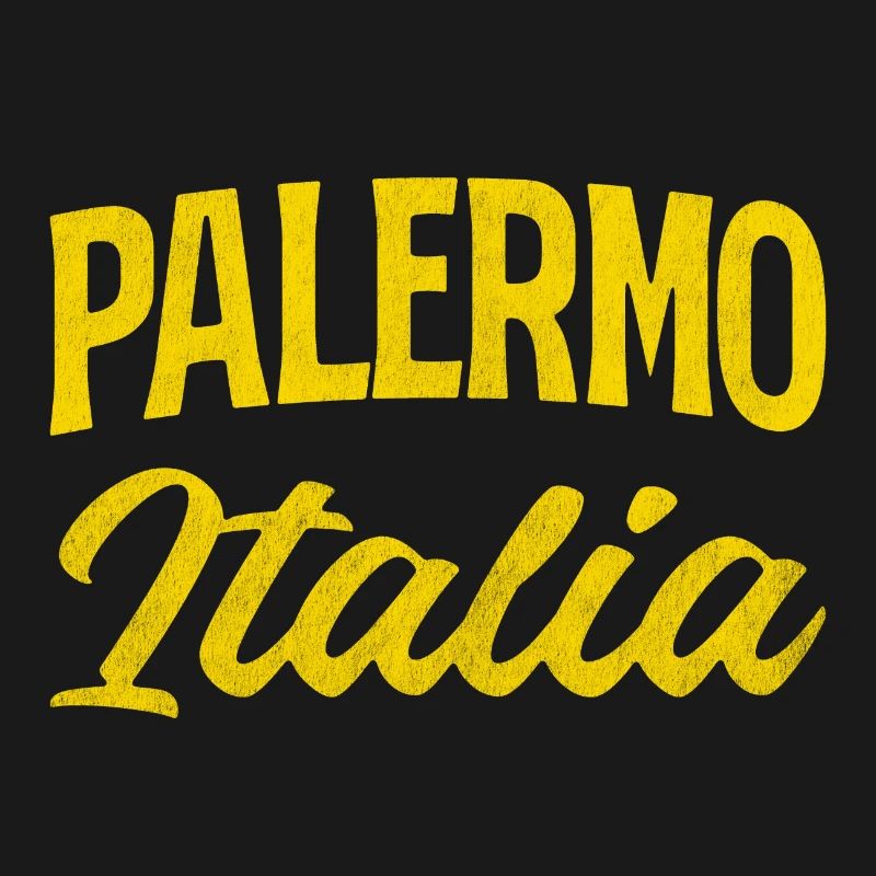 Palermo Italia Yellow Script