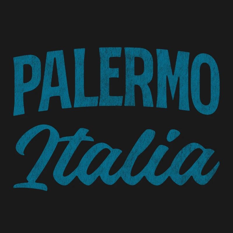 Palermo Italia Script Logo