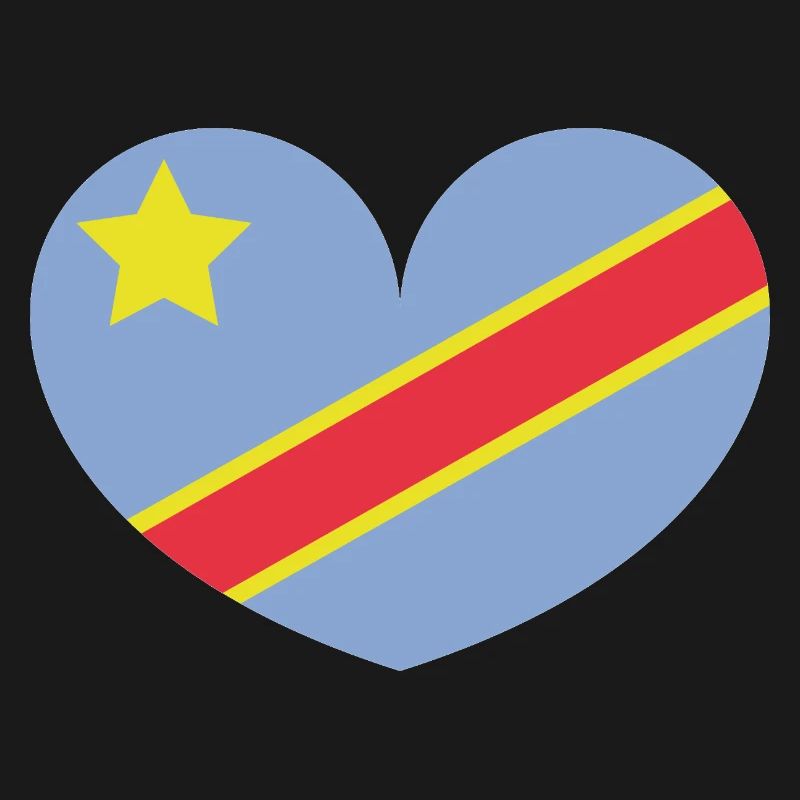 Drapeau du cœur du Congo