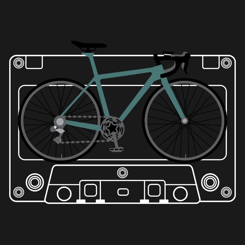 Impression de plan de vélo sarcelle