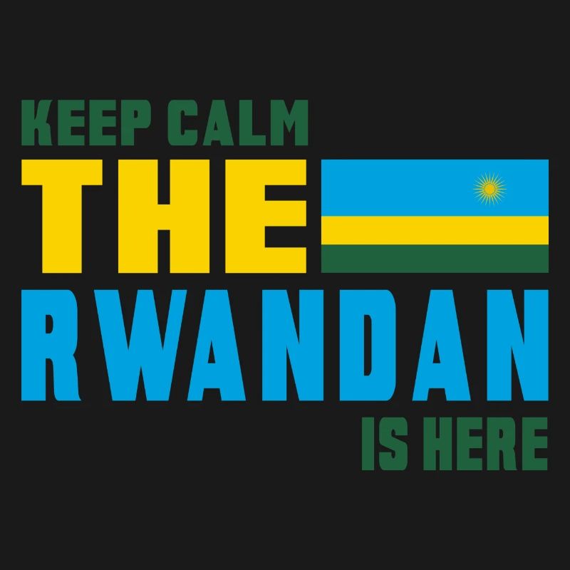 Design drapeau Rwanda Keep Calm