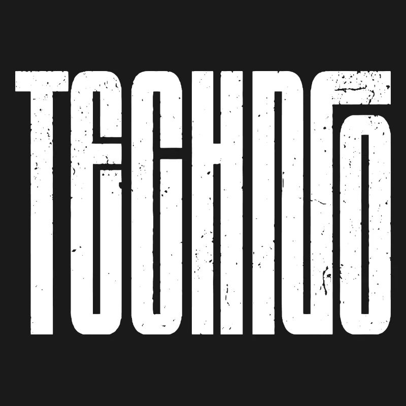 Typographie rétro techno audacieuse