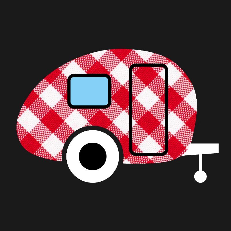 Caravan Caravan Checkered Check Pattern Camping Fan