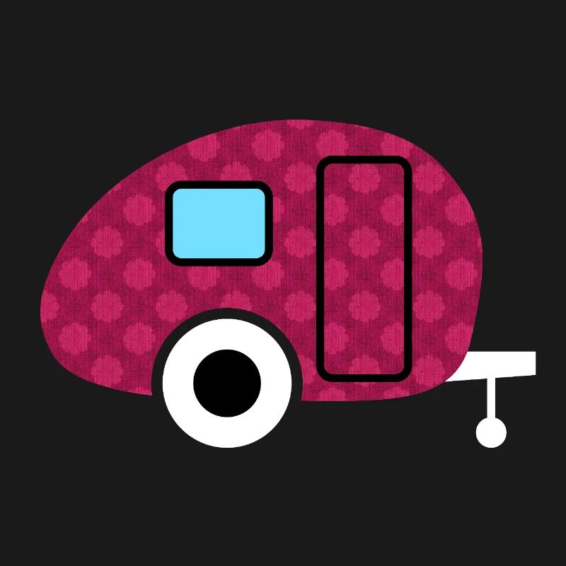 Caravan Caravan Flowers Camping Camper Pattern Fan